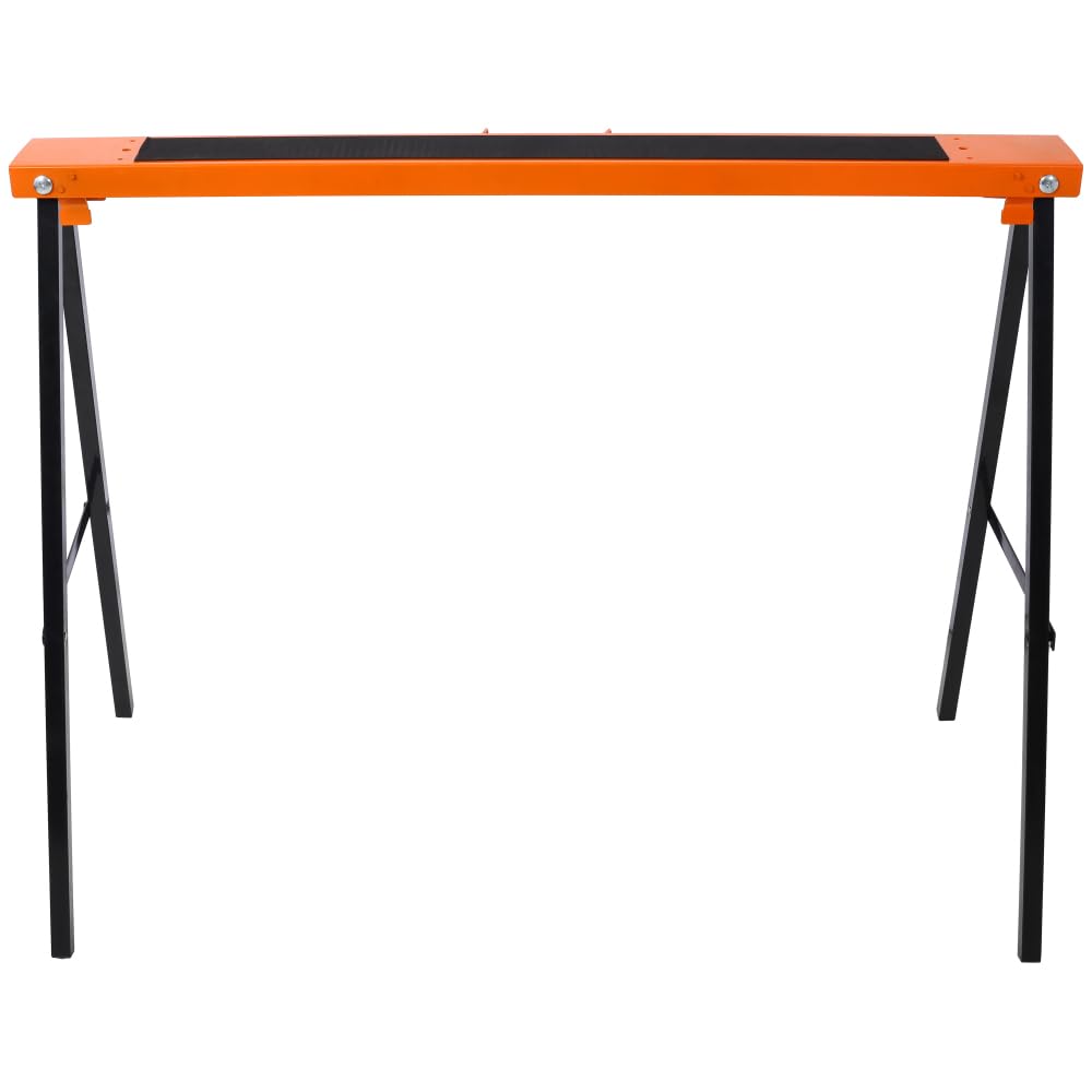 Folding Sawhorse 2 Pack Heavy Duty 550 lbs Capacity Portable Collapsible Metal Frame Non-Slip A164238