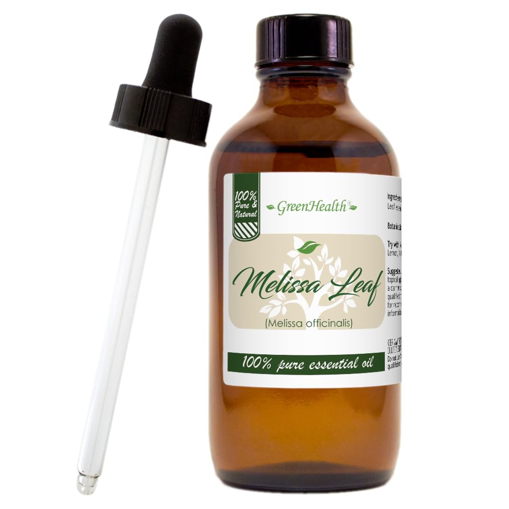 Leaf Essential Oil 4 fl oz Glass Bottle S4728