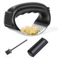 Stainless Steel Garlic Press Rocker with Peeler and Cleaning Brush X158689
