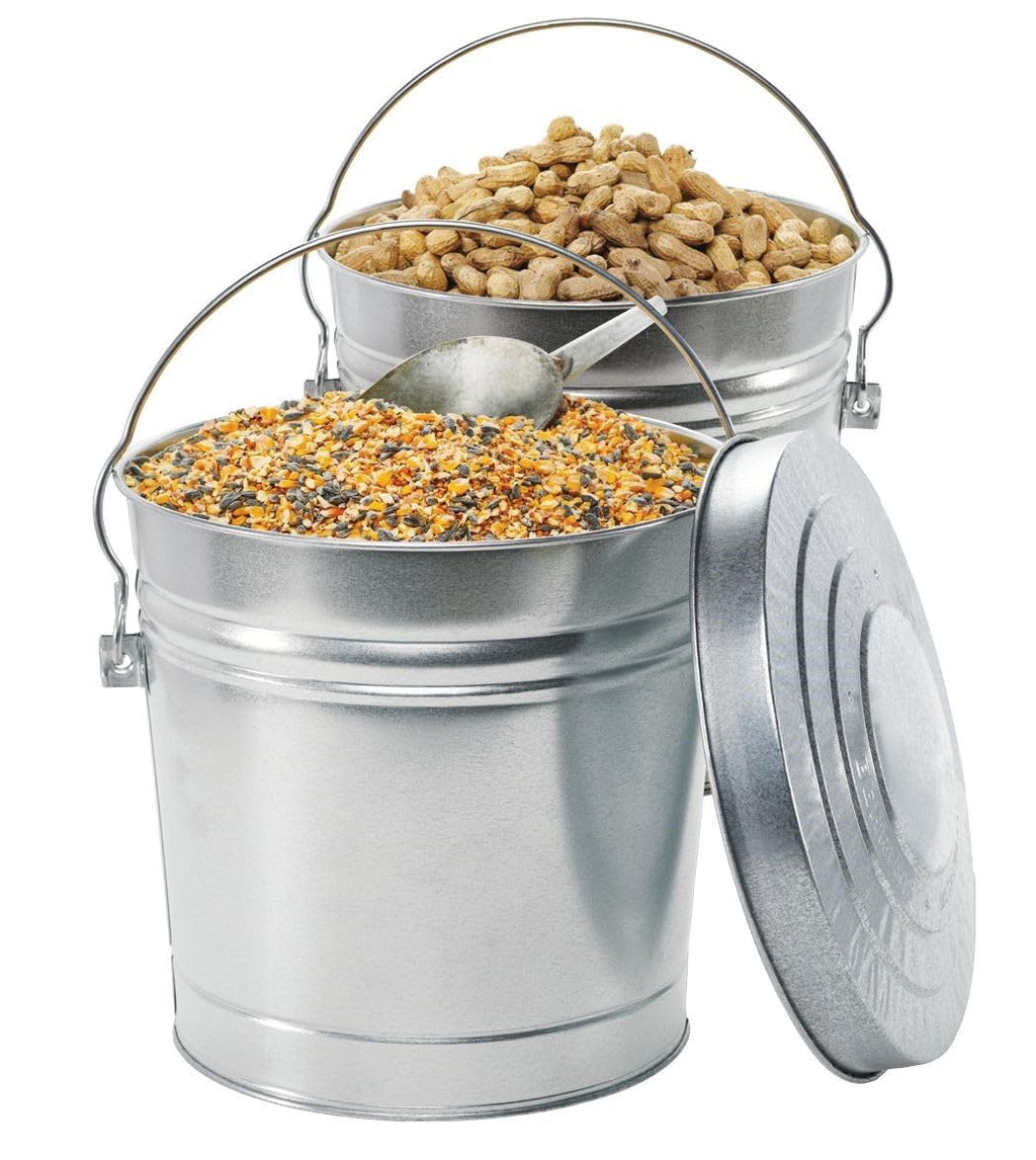 6 Gallon Rust Proof Galvanized Steel Locking Lid Trash Can D6342