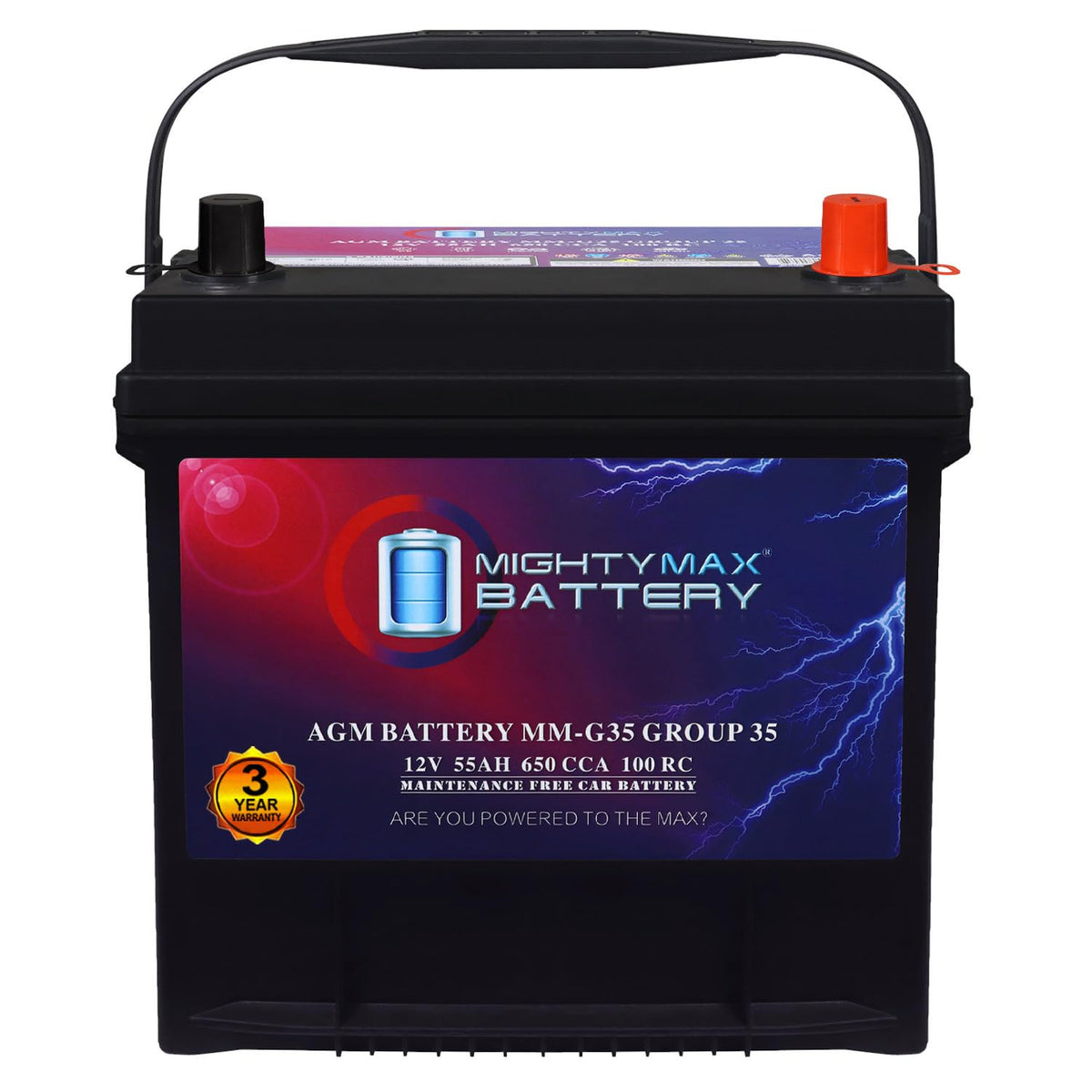 12V 55Ah AGM Replacement Battery F711