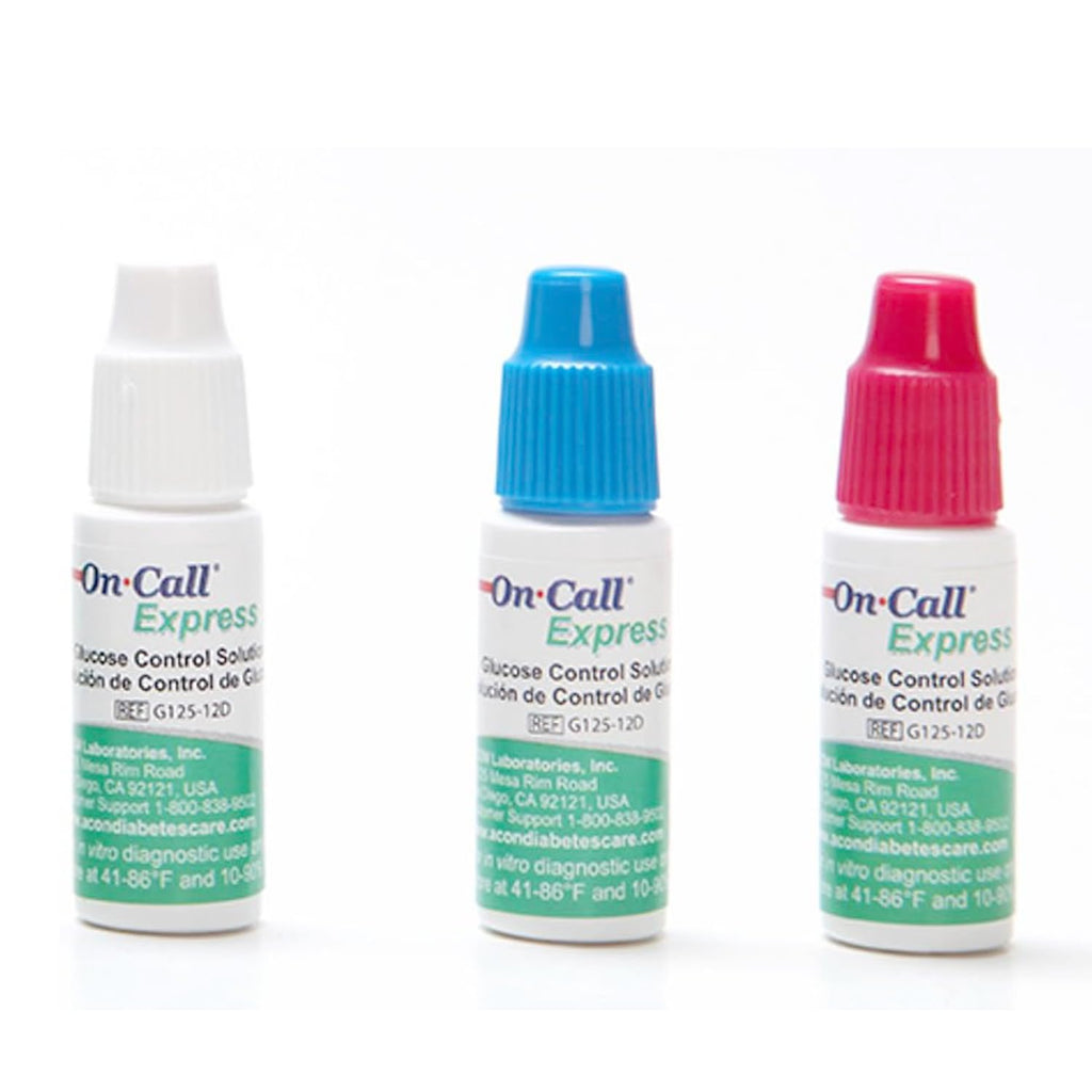 Glucose Control Solution Kit Level 0, 1 & 2, 3-Pack 2mL Bottles O848