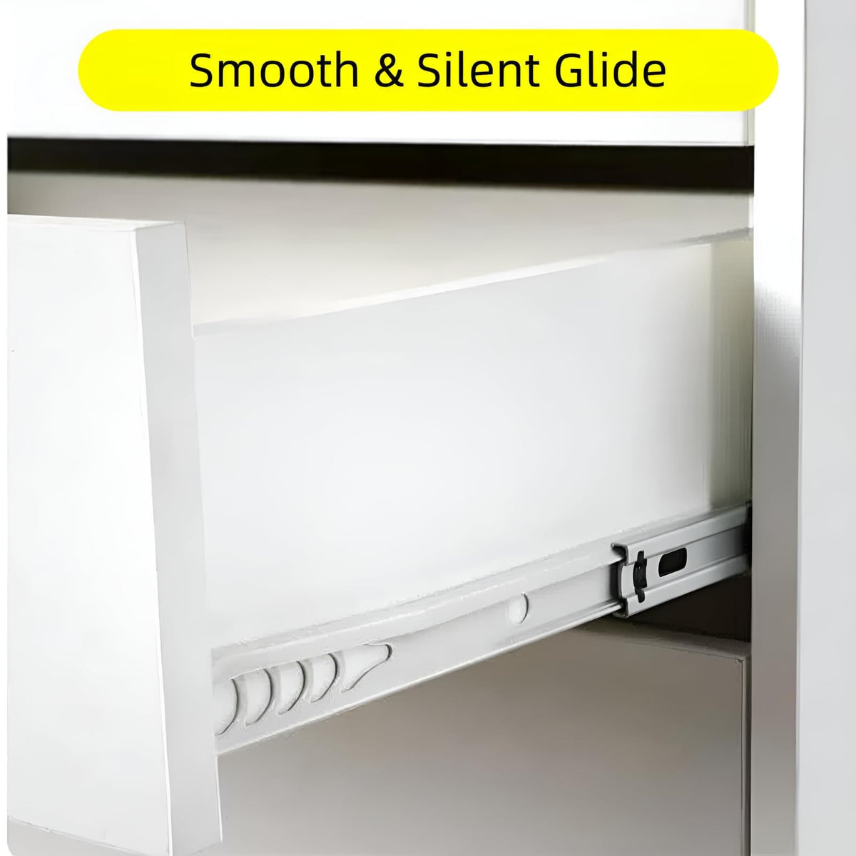 White 5 Drawer Mobile File Cabinet P783483