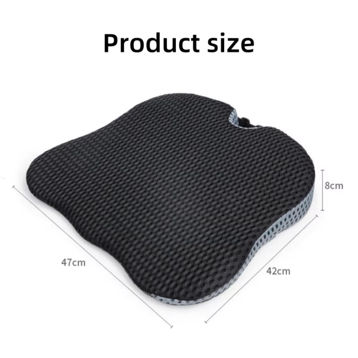 Black Memory Foam Car Seat Booster Cushion U744