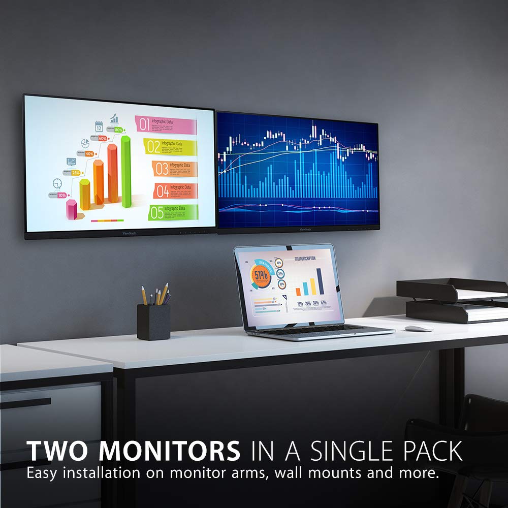 22 Inch 1080p IPS Monitor Dual Pack U31889