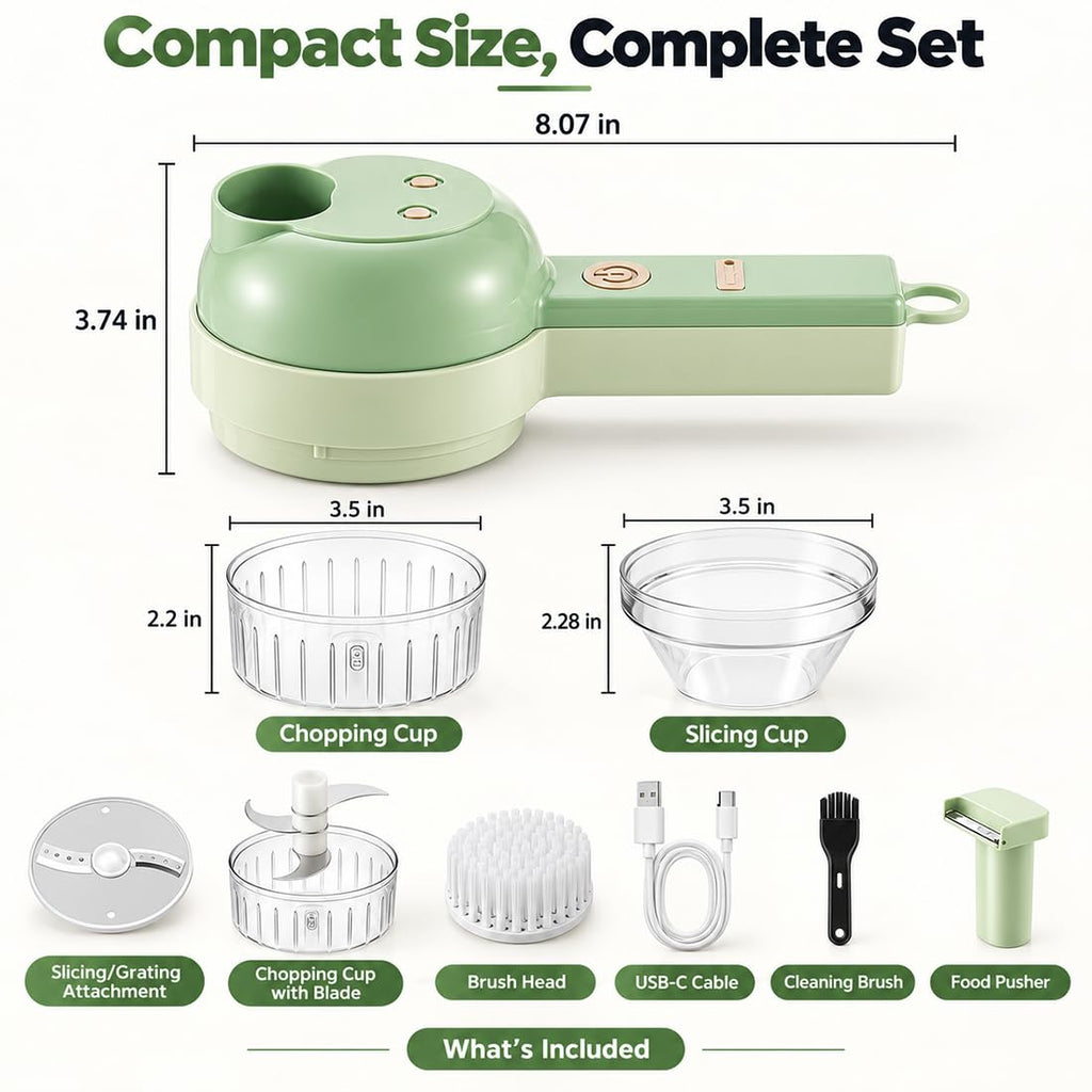 4 in 1 Wireless Electric Vegetable Chopper W84733
