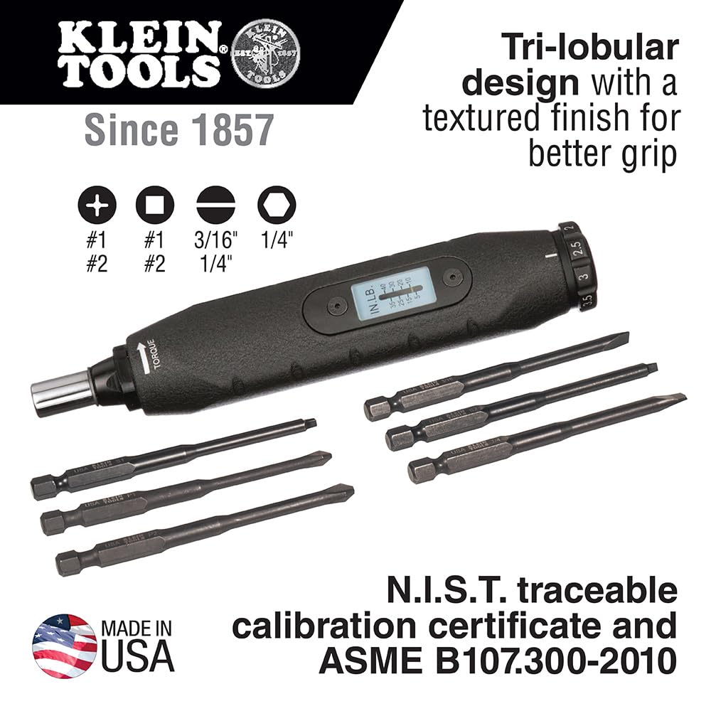 Screwdriver Set with Phillips Slotted Square Bits 6-Piece J7591