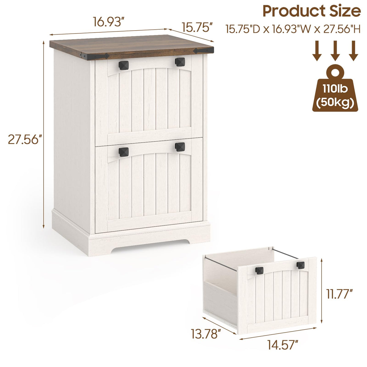 2 Drawer Small File Cabinet S542288