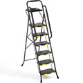 Steel Step Ladder with Handrail E5934
