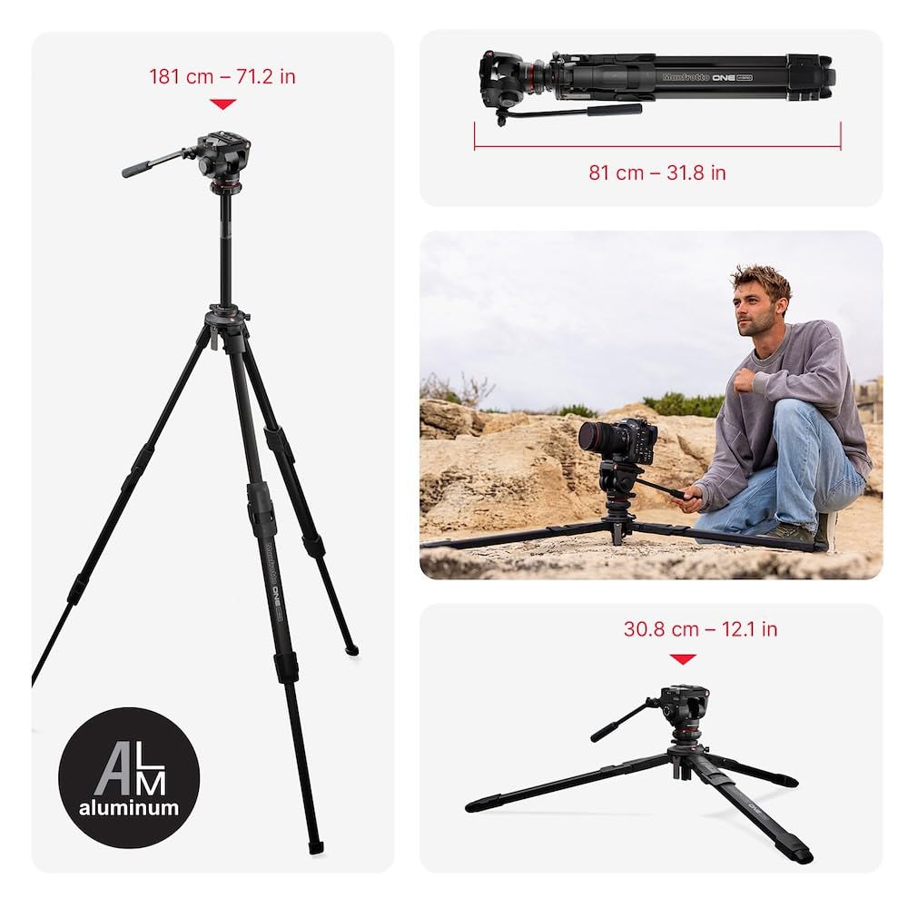Fluid Video Head with Aluminum Tripod F946
