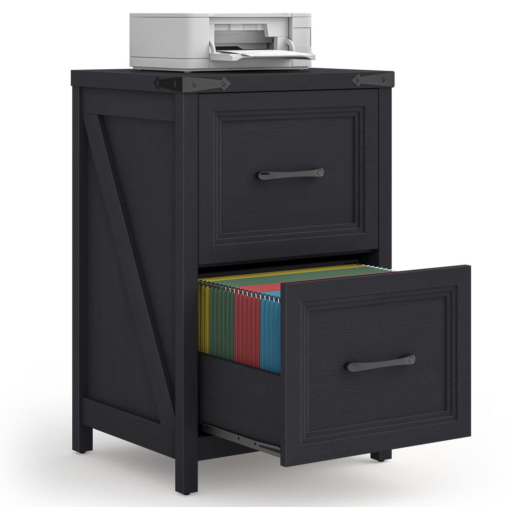 2 Drawer Wood File Cabinet A573