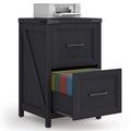 2 Drawer Wood File Cabinet A573