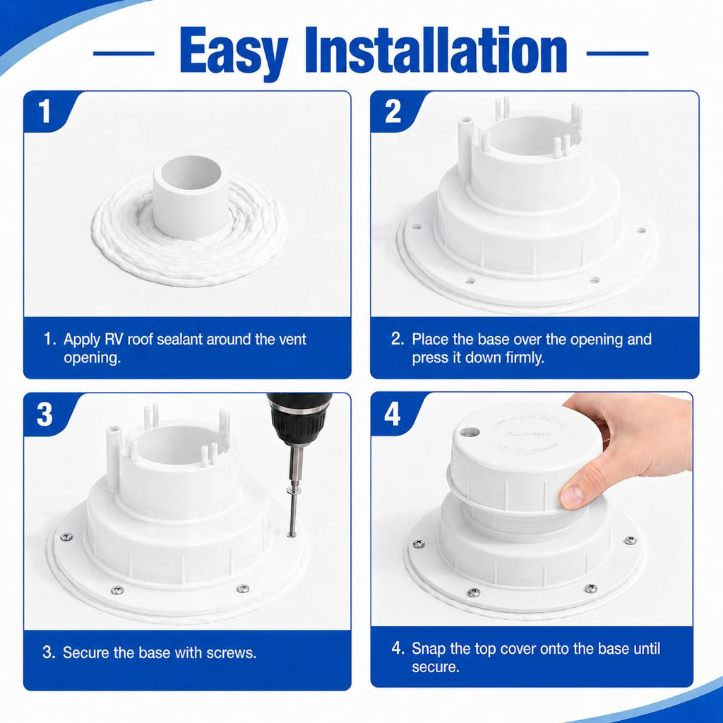 RV Plumbing Vent Caps 1 to 2 3/8" Pipe B26188