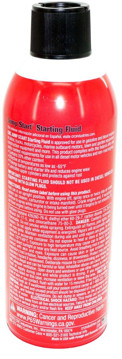 Starting Fluid with Lubricity 11 oz Aerosol L1239