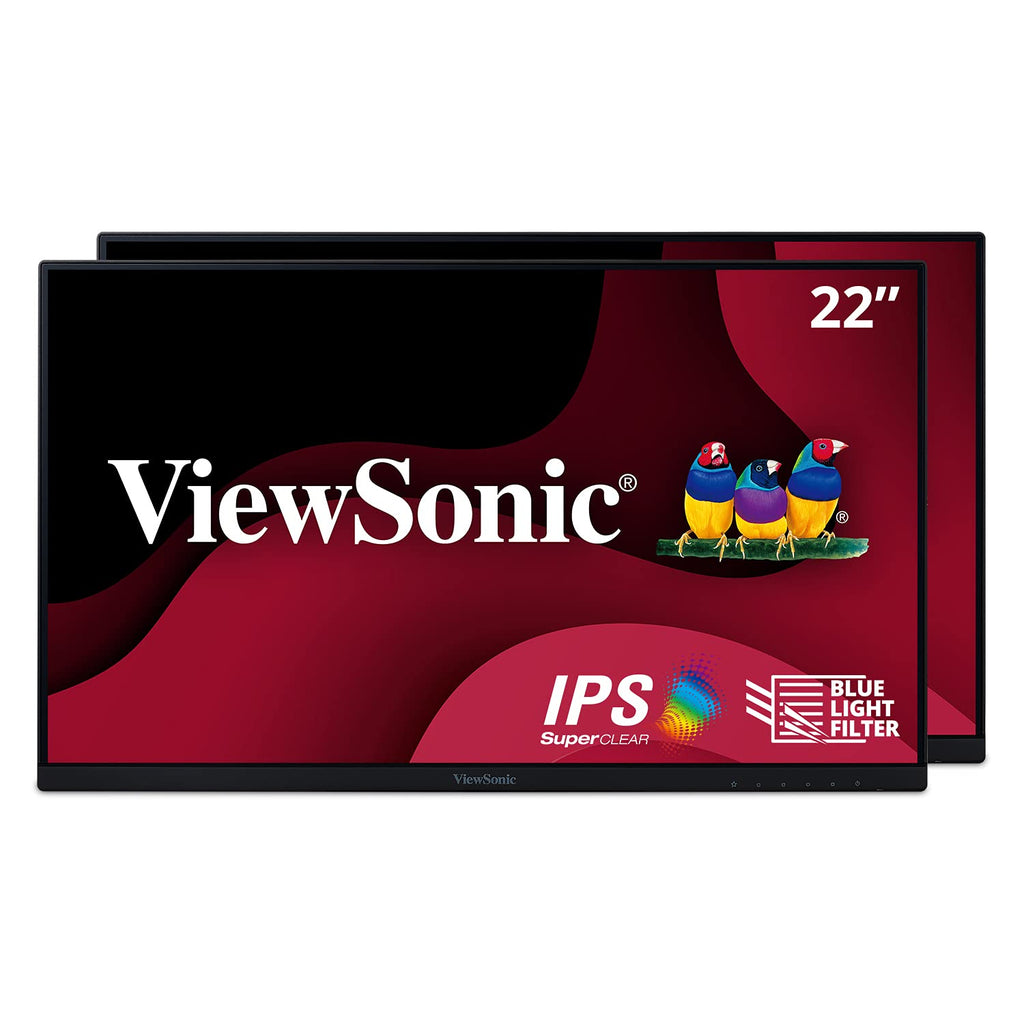 22 Inch 1080p IPS Monitor Dual Pack U31889