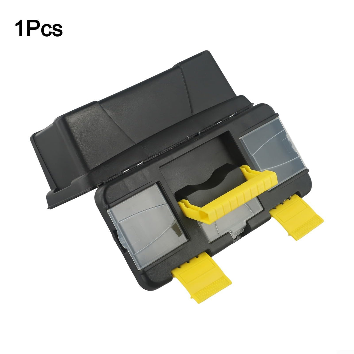 10 Inch Two-Layer Plastic Toolbox with Metal Hinges and Latching Lid I636689