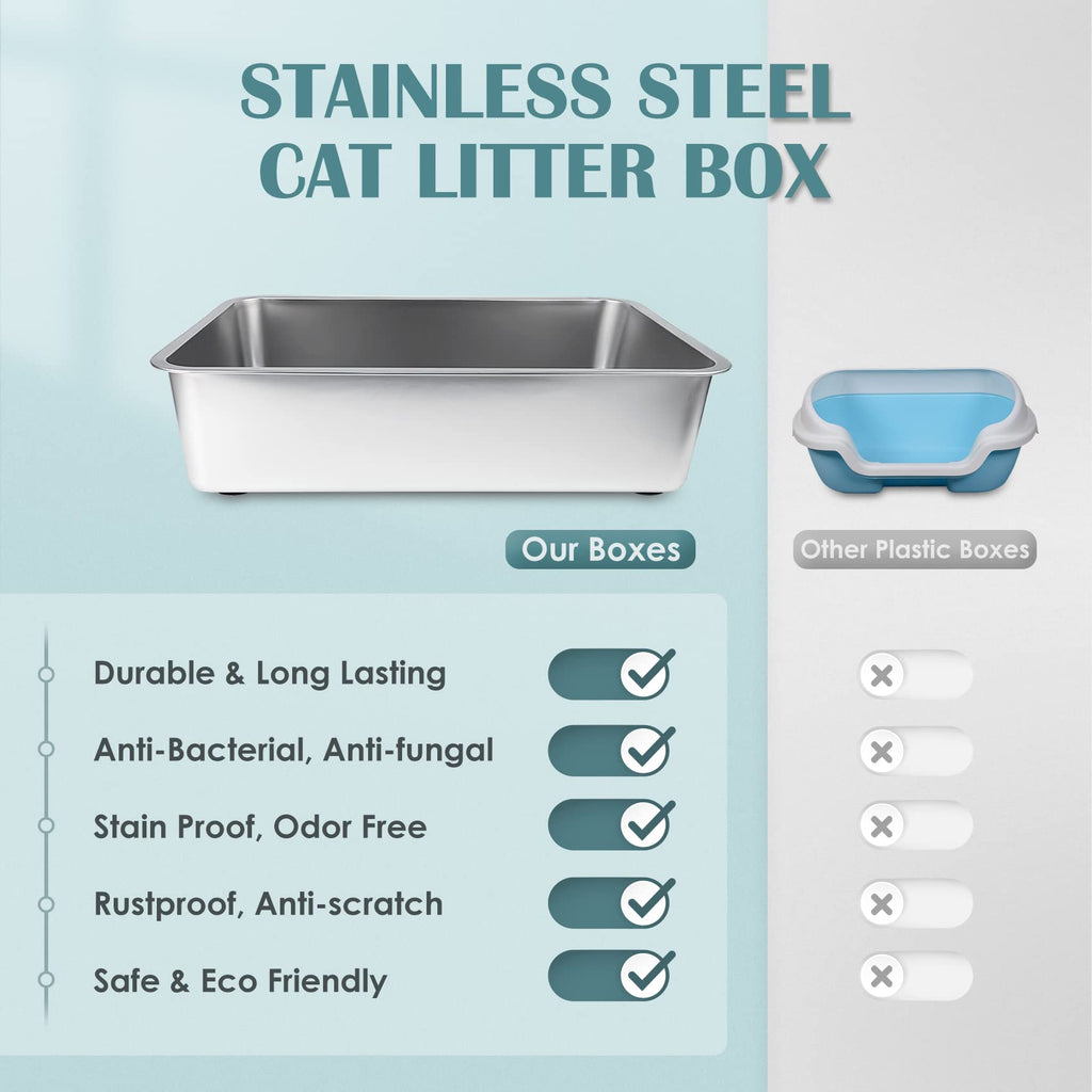 Stainless Steel Small Cat Litter Box P35154