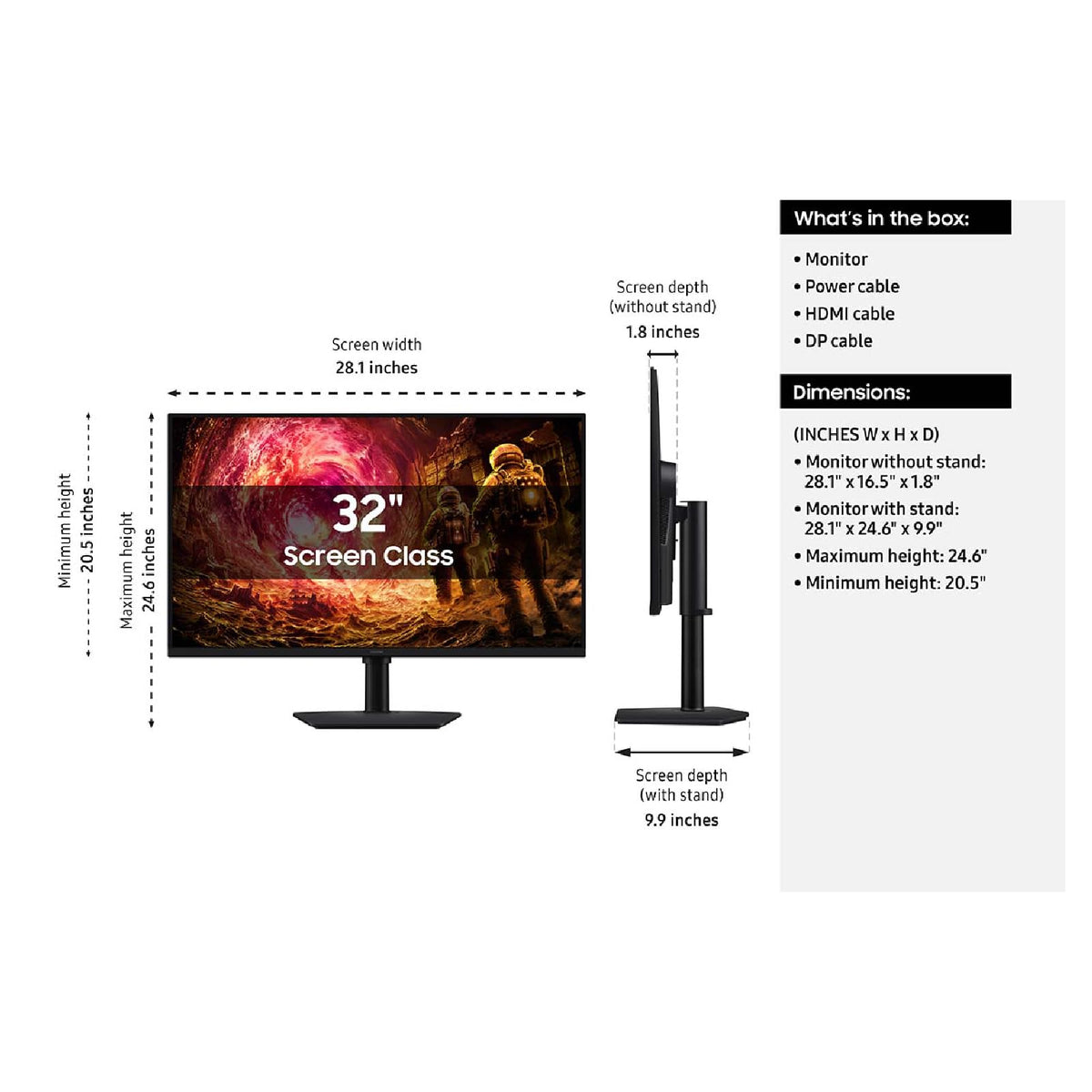 32” QHD Gaming Monitor P853