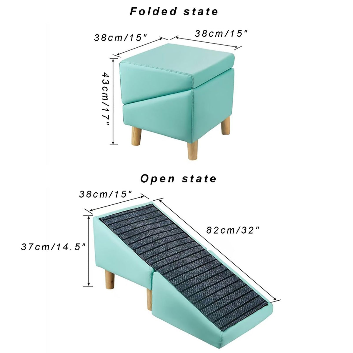 Foldable Non-Slip Pet Stairs and Ramp B68680