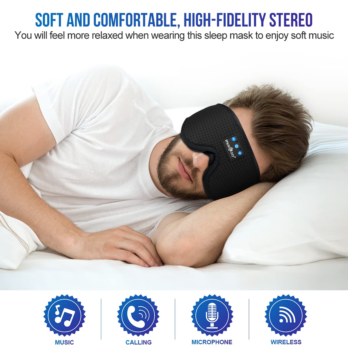 3D Bluetooth Sleep Headphones Headband A303268