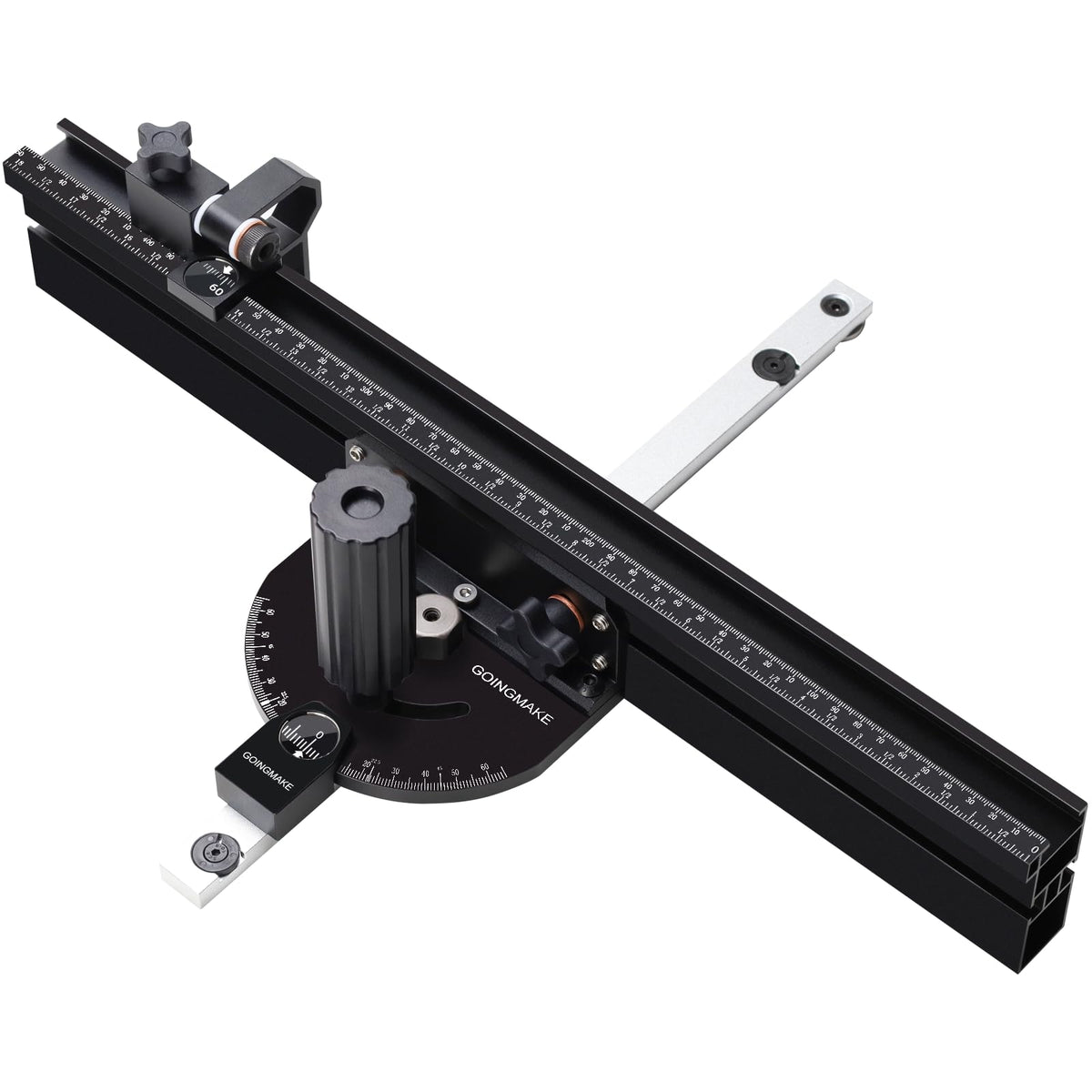 Portable Table Saw Miter Gauge with 18 Inch Fence and Flip Stop Y13546