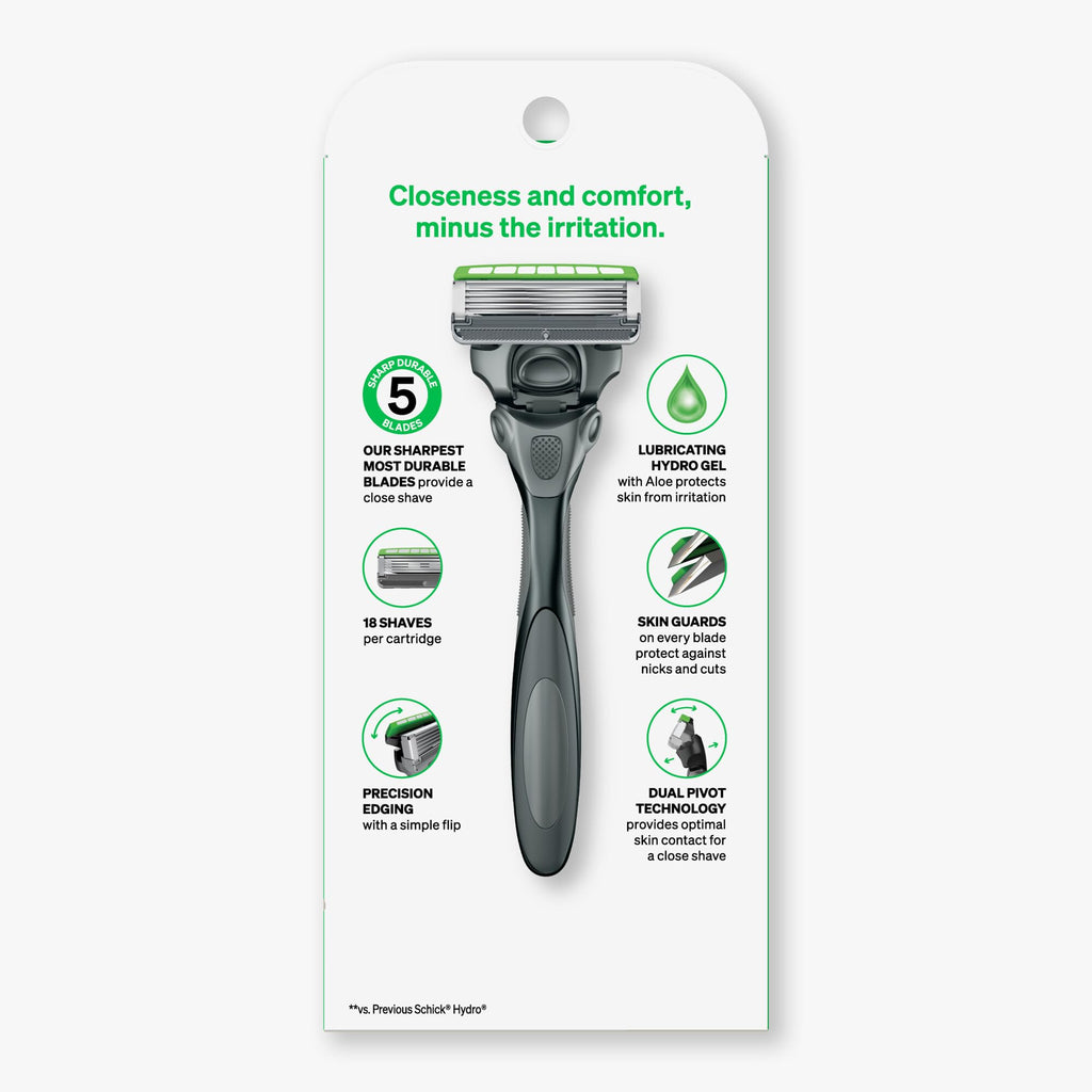 Sensitive 5-Blade Razors with 1 Handle & 3 Refills L957