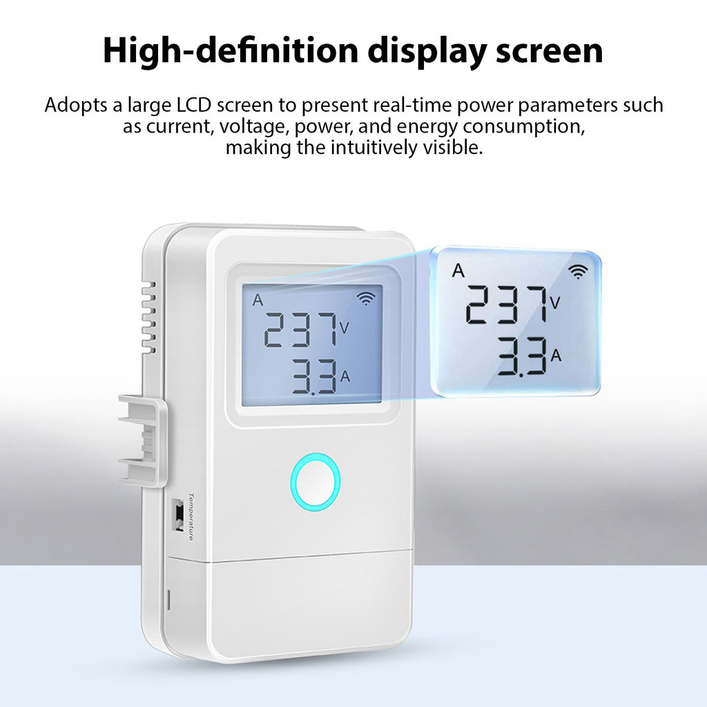 Wi Fi Real Time Electricity Usage Monitor with 3 100A Clamps C7808