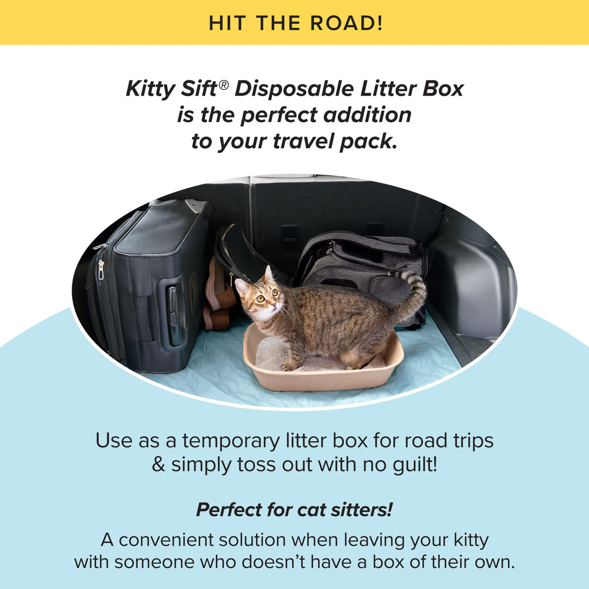 Large 6 Count Disposable Cat Litter Box I72147