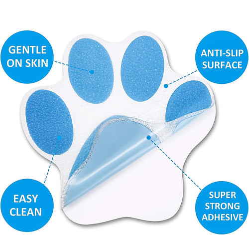 12 Pcs Non-Slip Bathtub Stickers Blue E7506