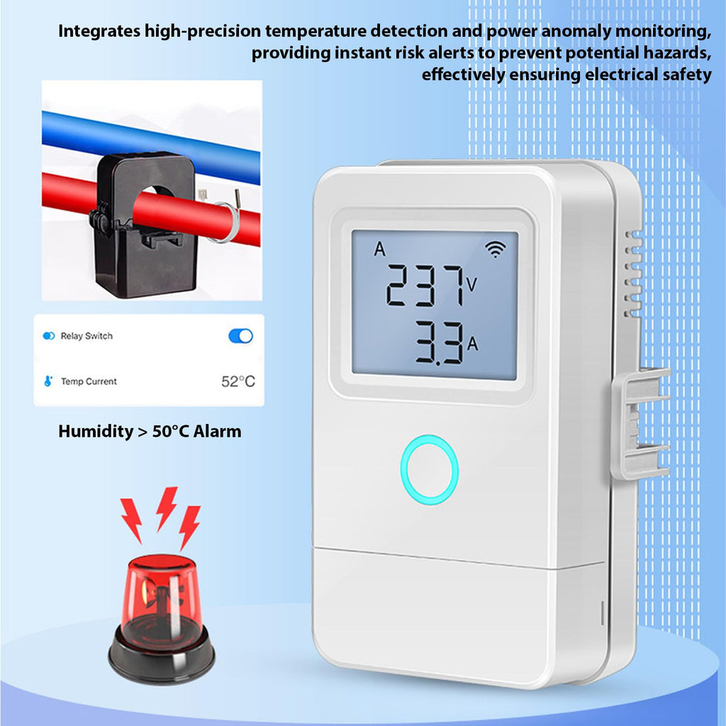 Wi Fi Real Time Electricity Usage Monitor with 3 100A Clamps C7808