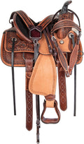 Leather Horse Saddle Set with Tack & Stirrups A9247