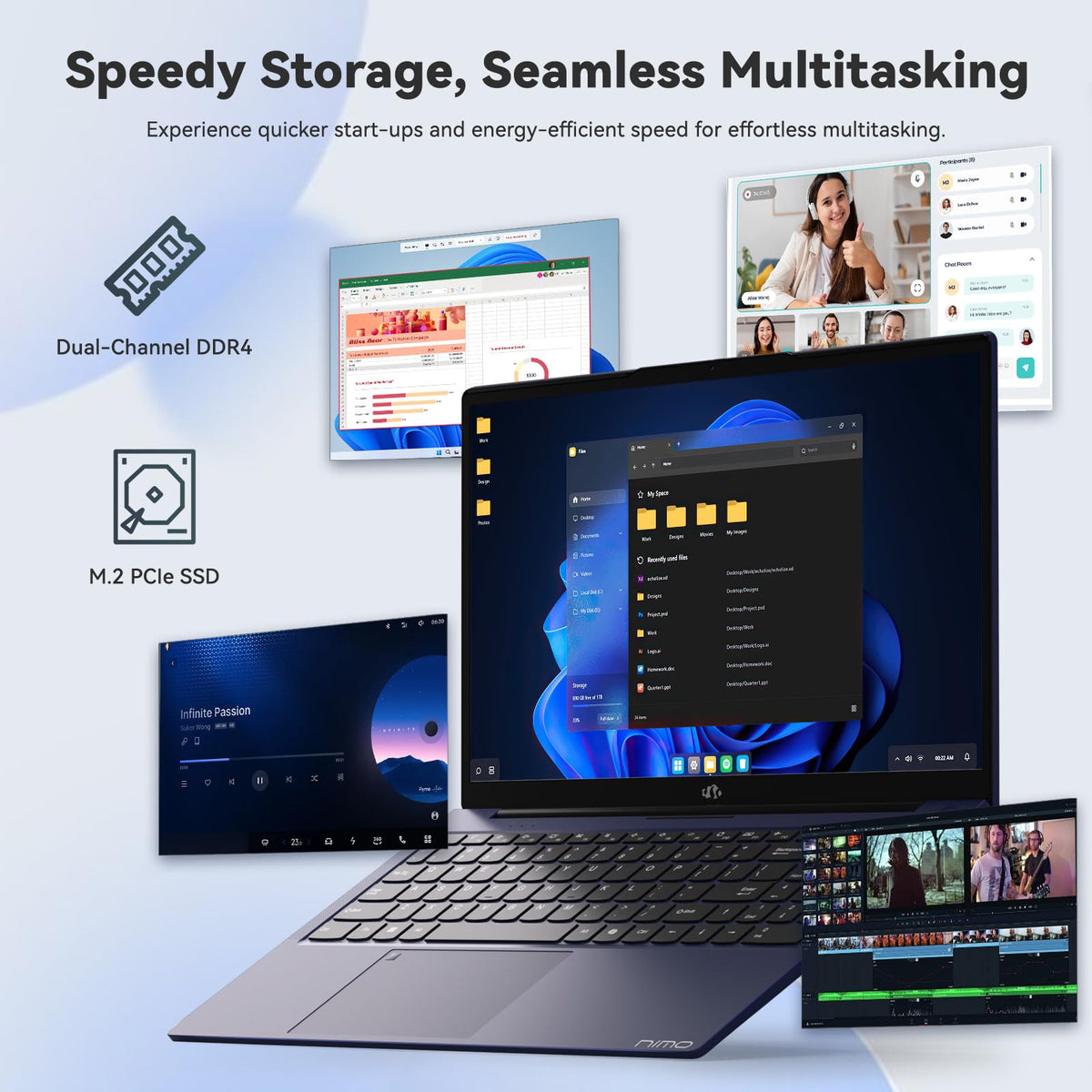 15.6" FHD IPS Laptop Q475