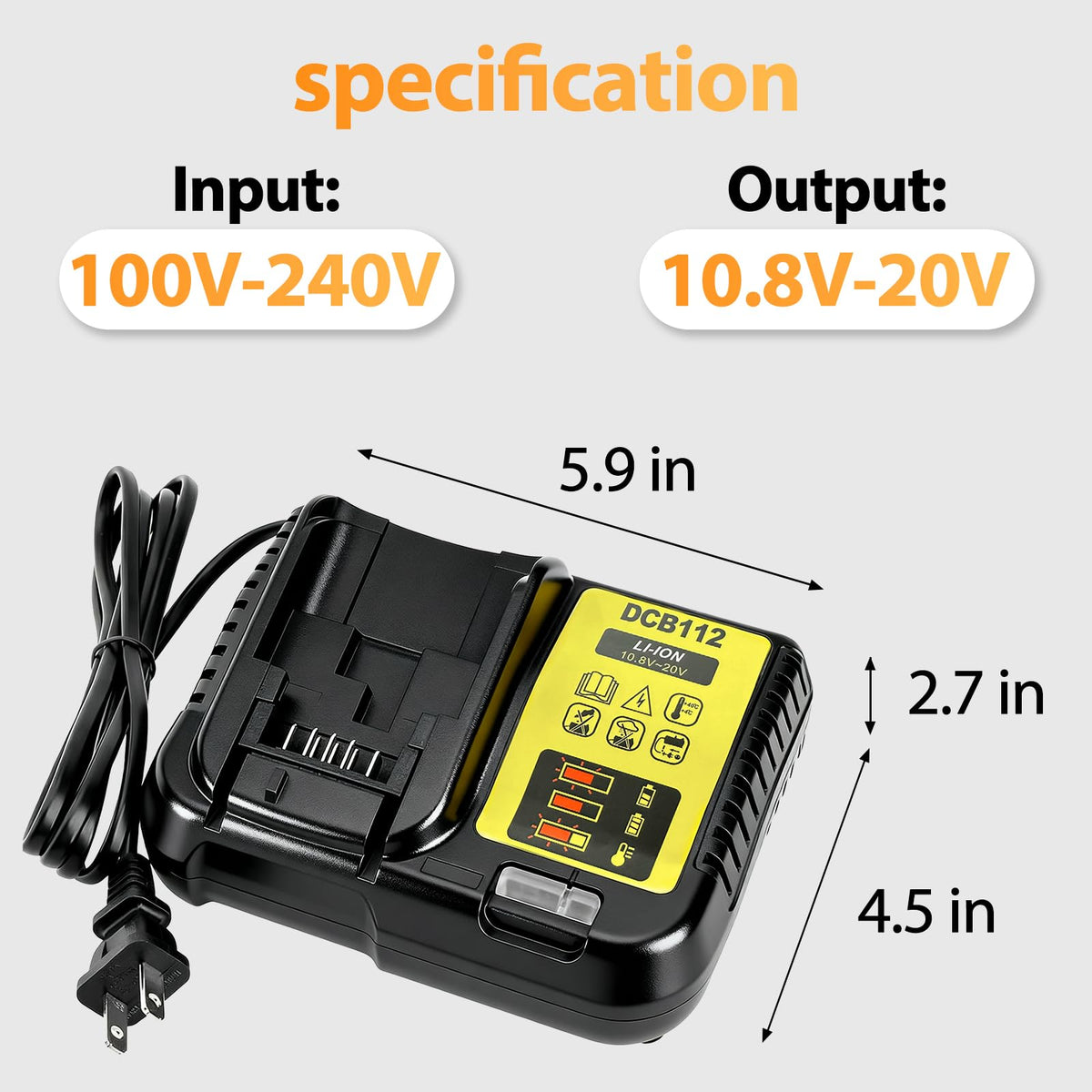 2-Pack 12000mAh 20V Max Lithium-Ion Battery & Charger Combo S8350