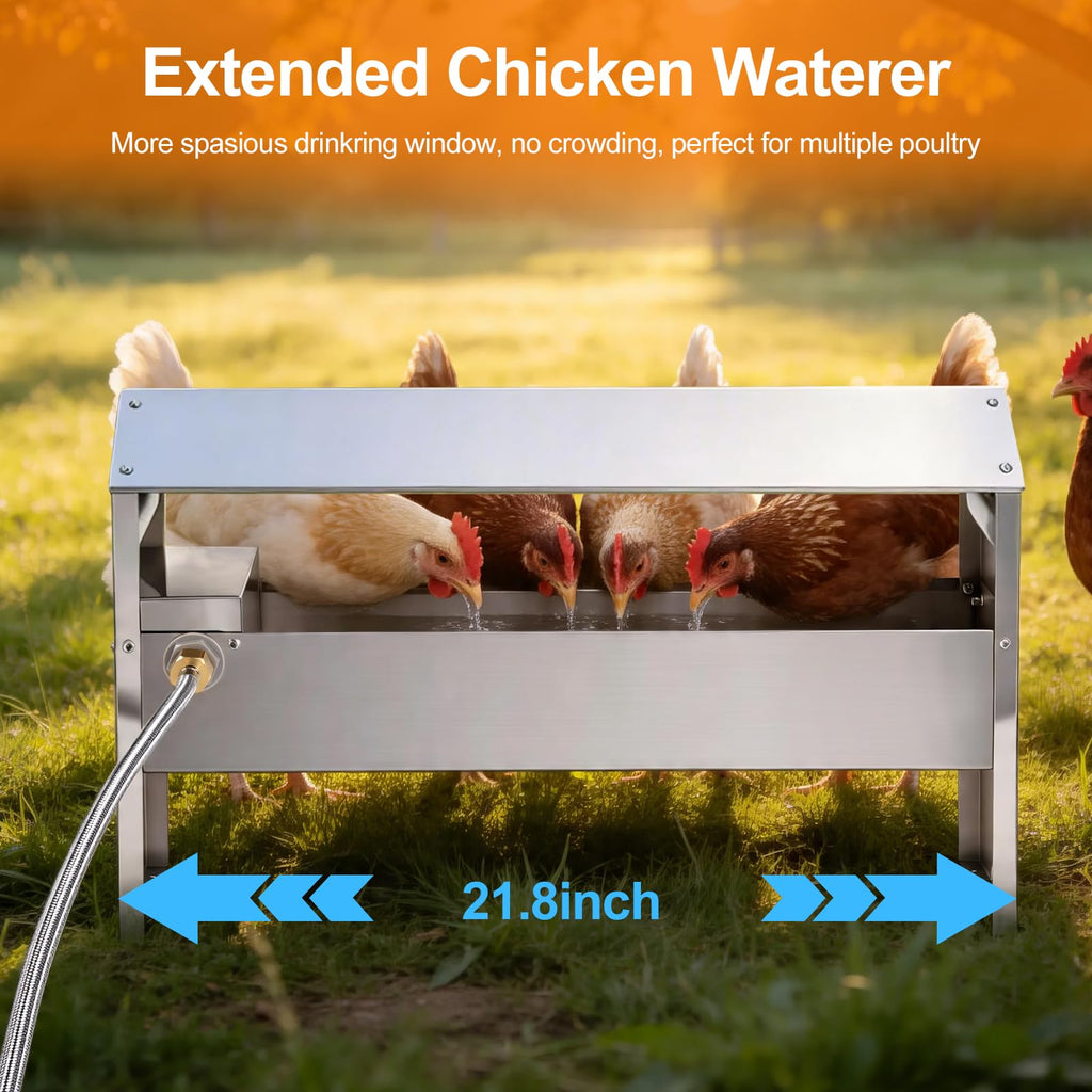 22'' Stainless Steel Automatic Chicken Waterer P925