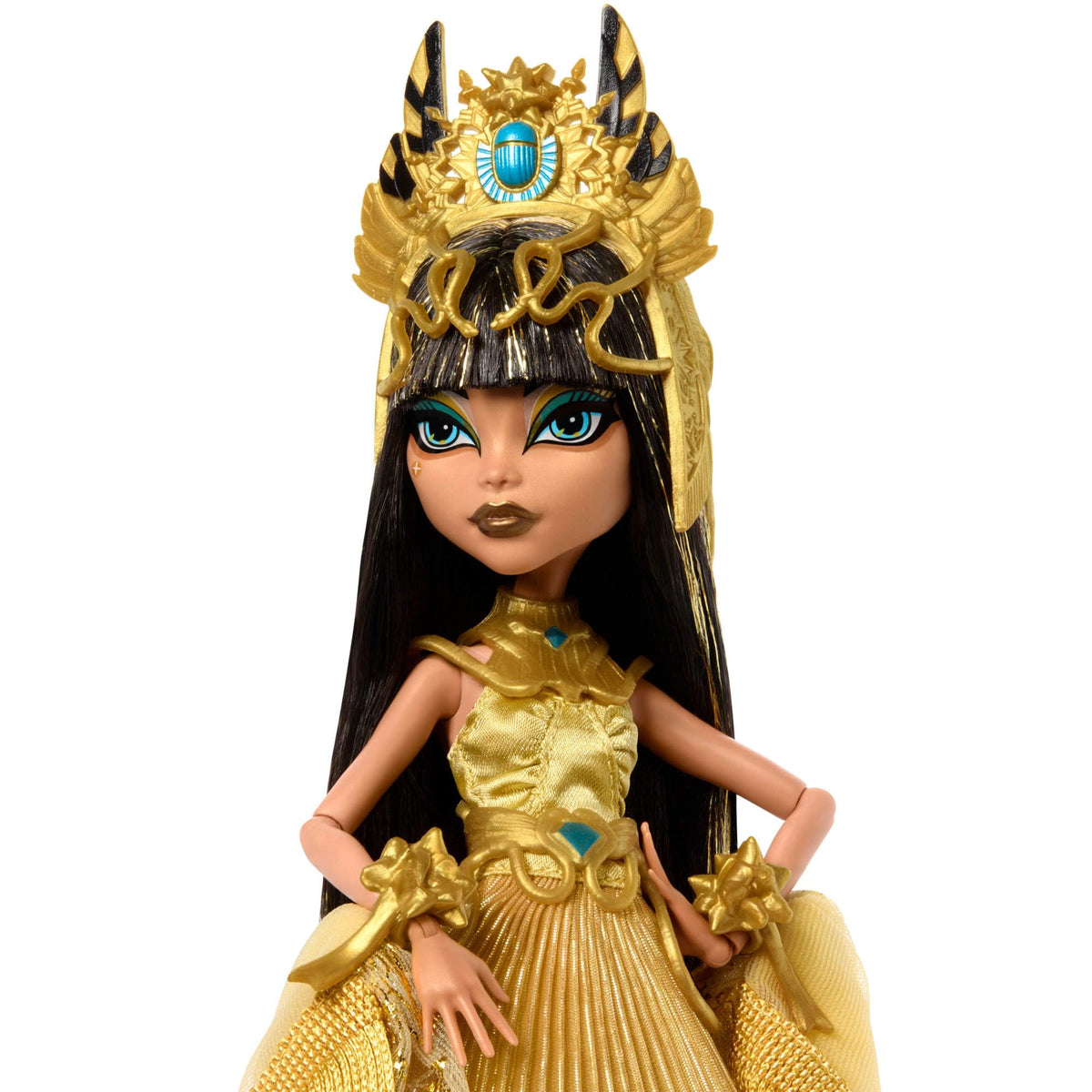 Collectible Doll in Golden Gown with Fringe Shawl B371903