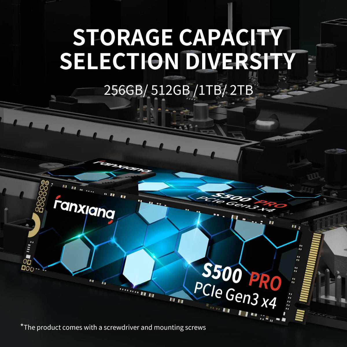 512GB NVMe M.2 PCIe Gen3x4 Internal Solid State Drive L479694