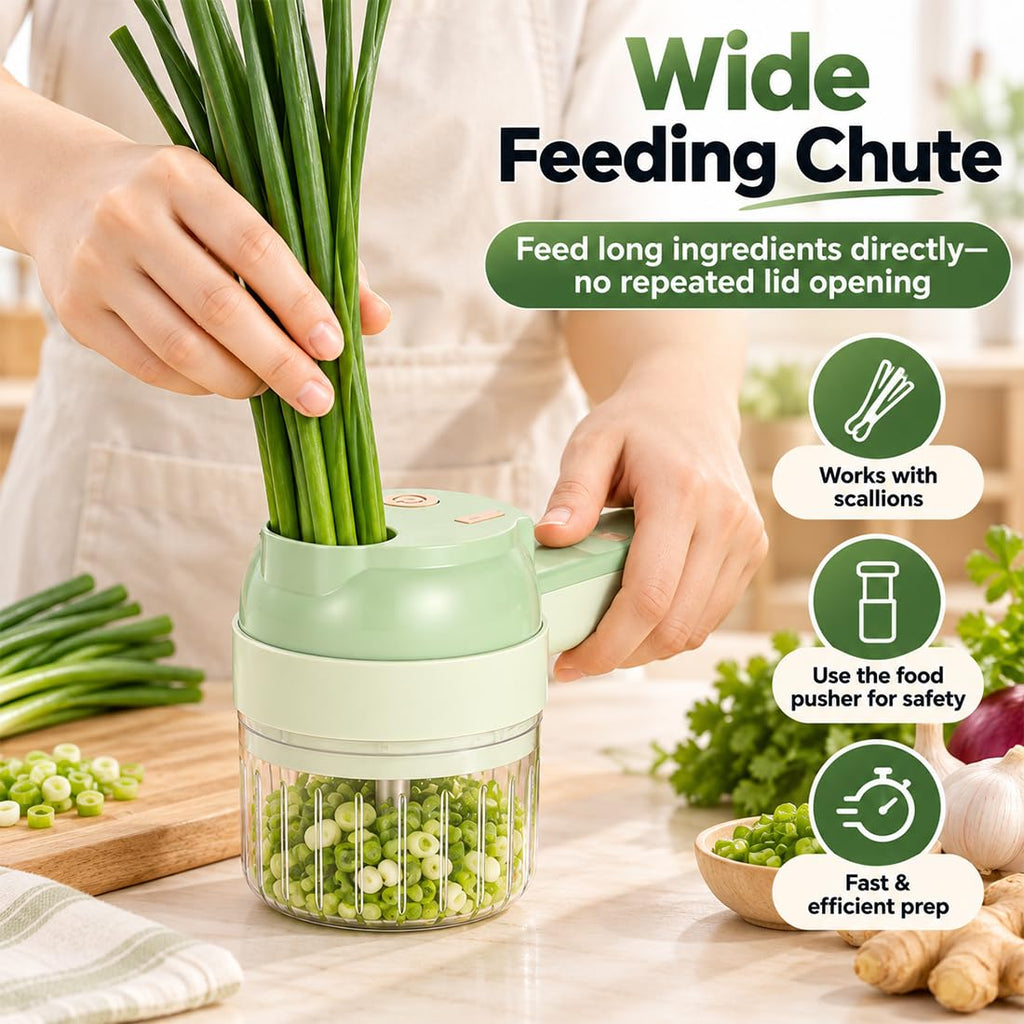 4 in 1 Wireless Electric Vegetable Chopper W84733
