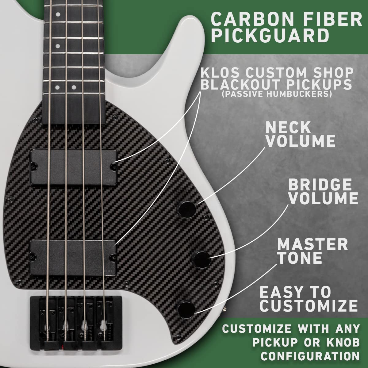 Carbon Fiber Bass Guitar Y94134