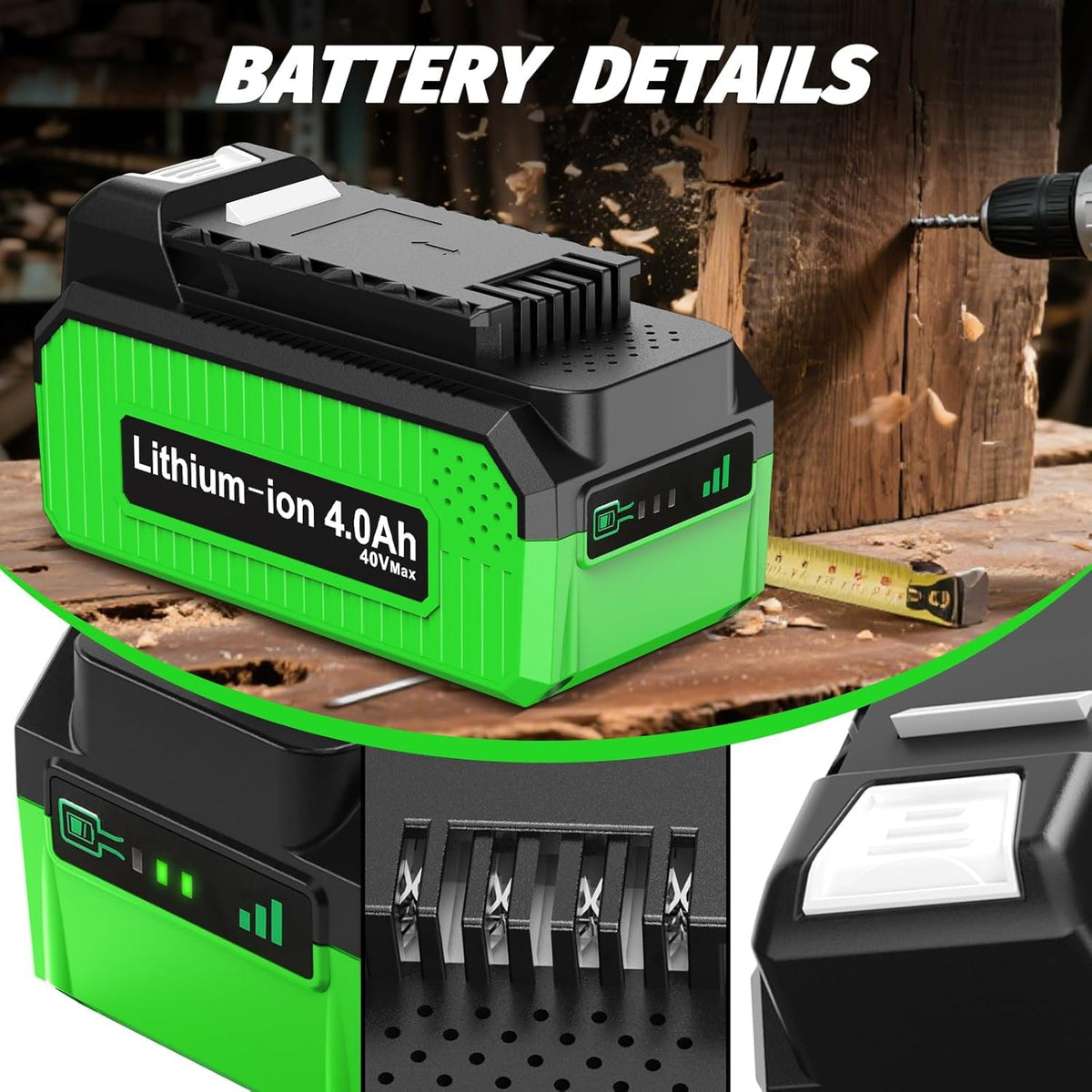 4.0Ah Replacement Battery and Charger W424