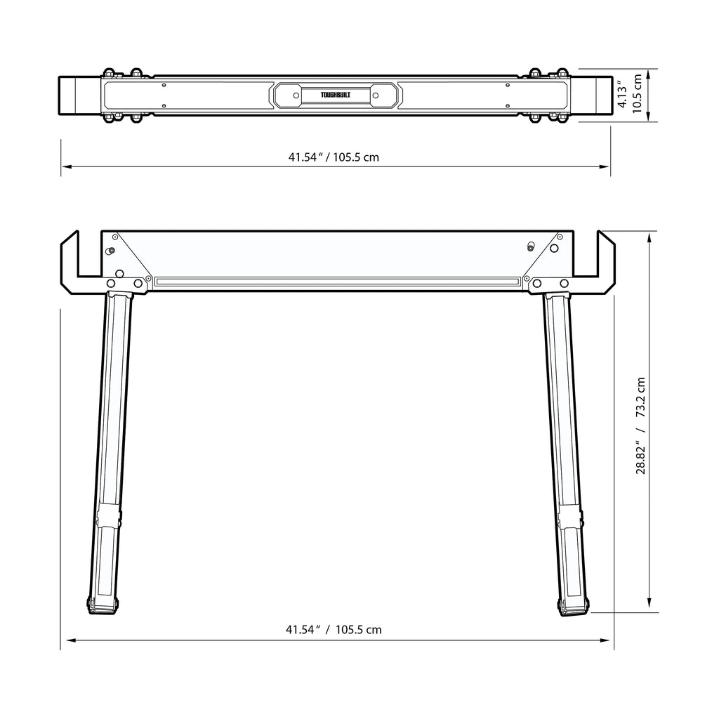 Folding Sawhorse & Jobsite Table 2-Pack G8850