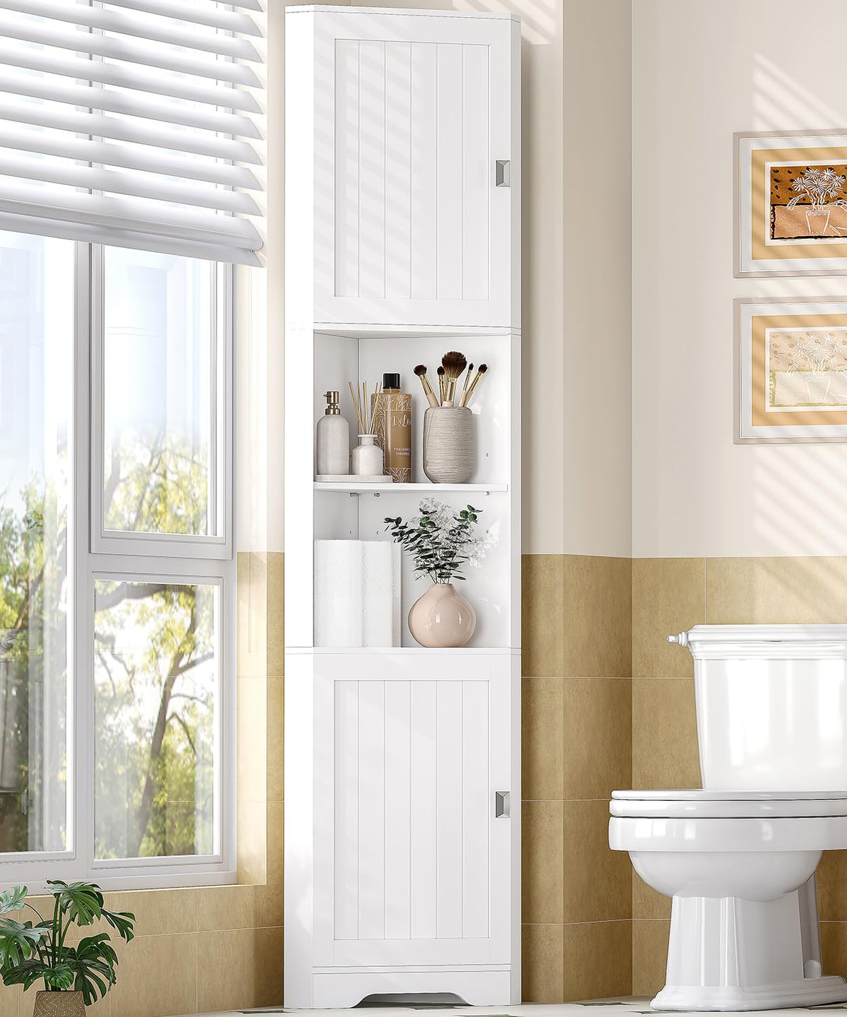 6-Tier Corner Storage Cabinet L950