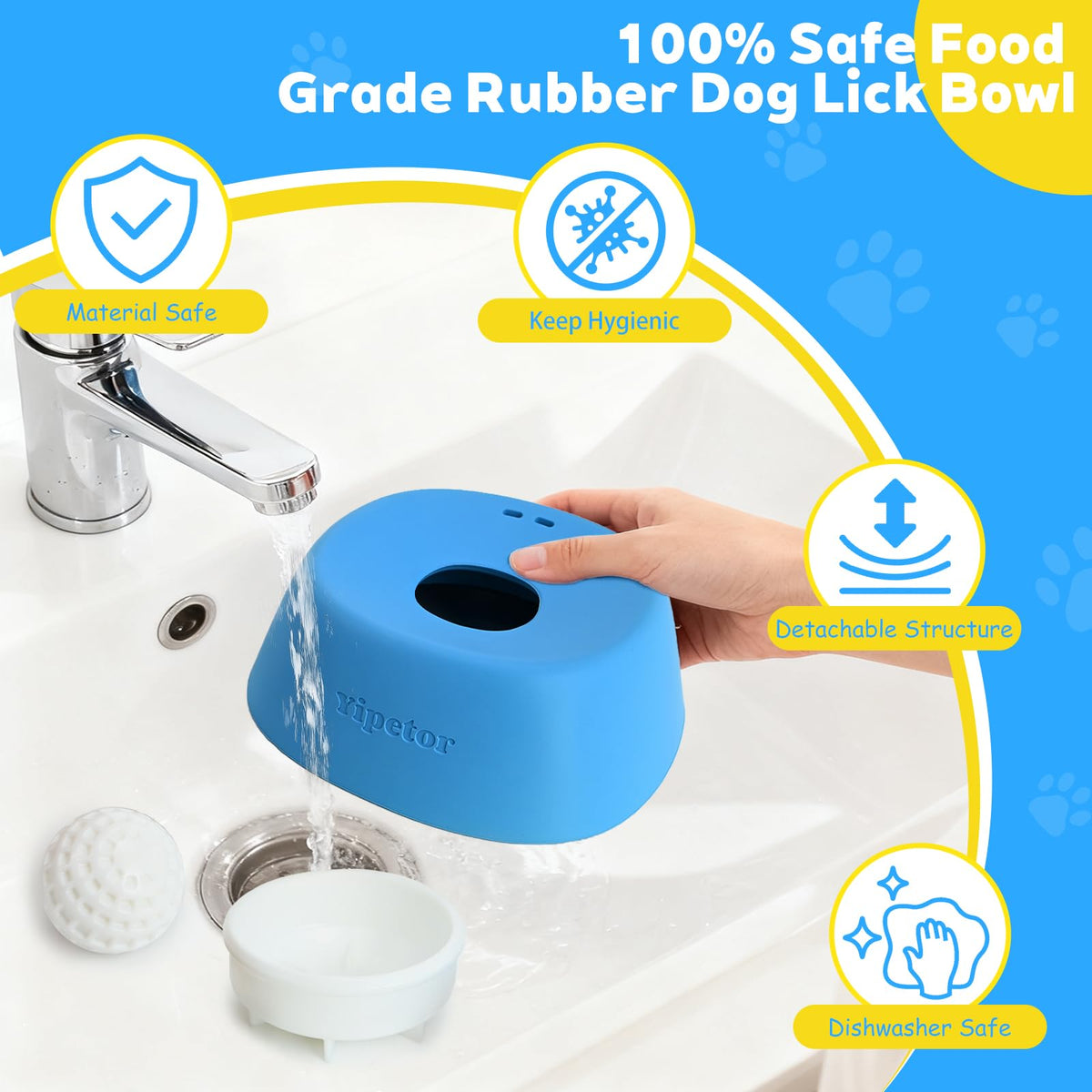 Dog Lick Bowl Slow Feeder Puzzle Toys P716