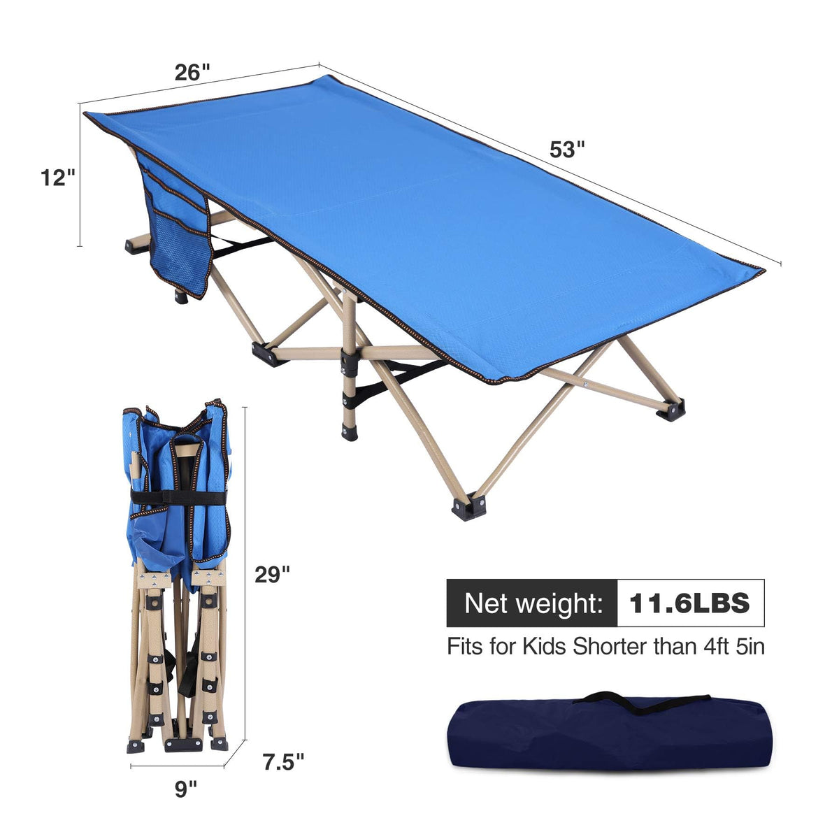 Kids Cot with Carry Bag P685