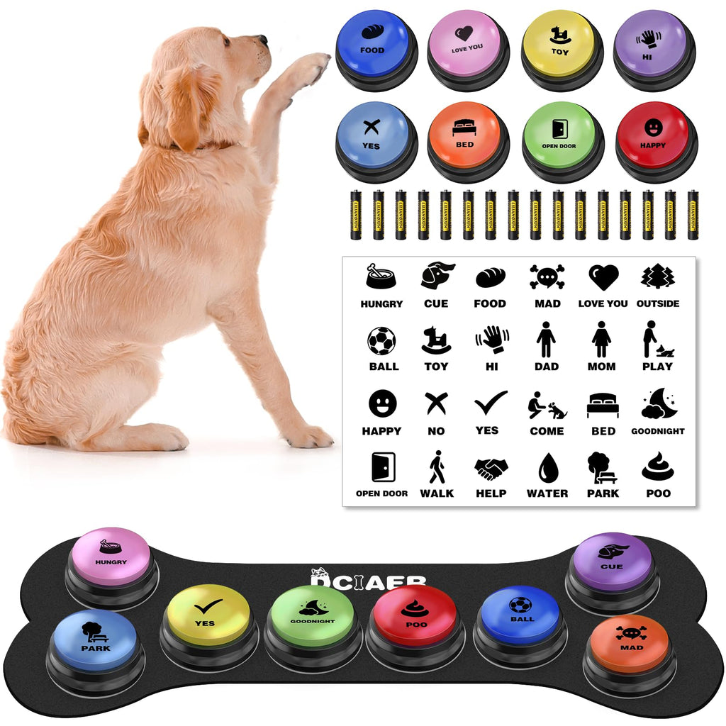 8 Recordable Sound Buttons Dog Training Toy B307998
