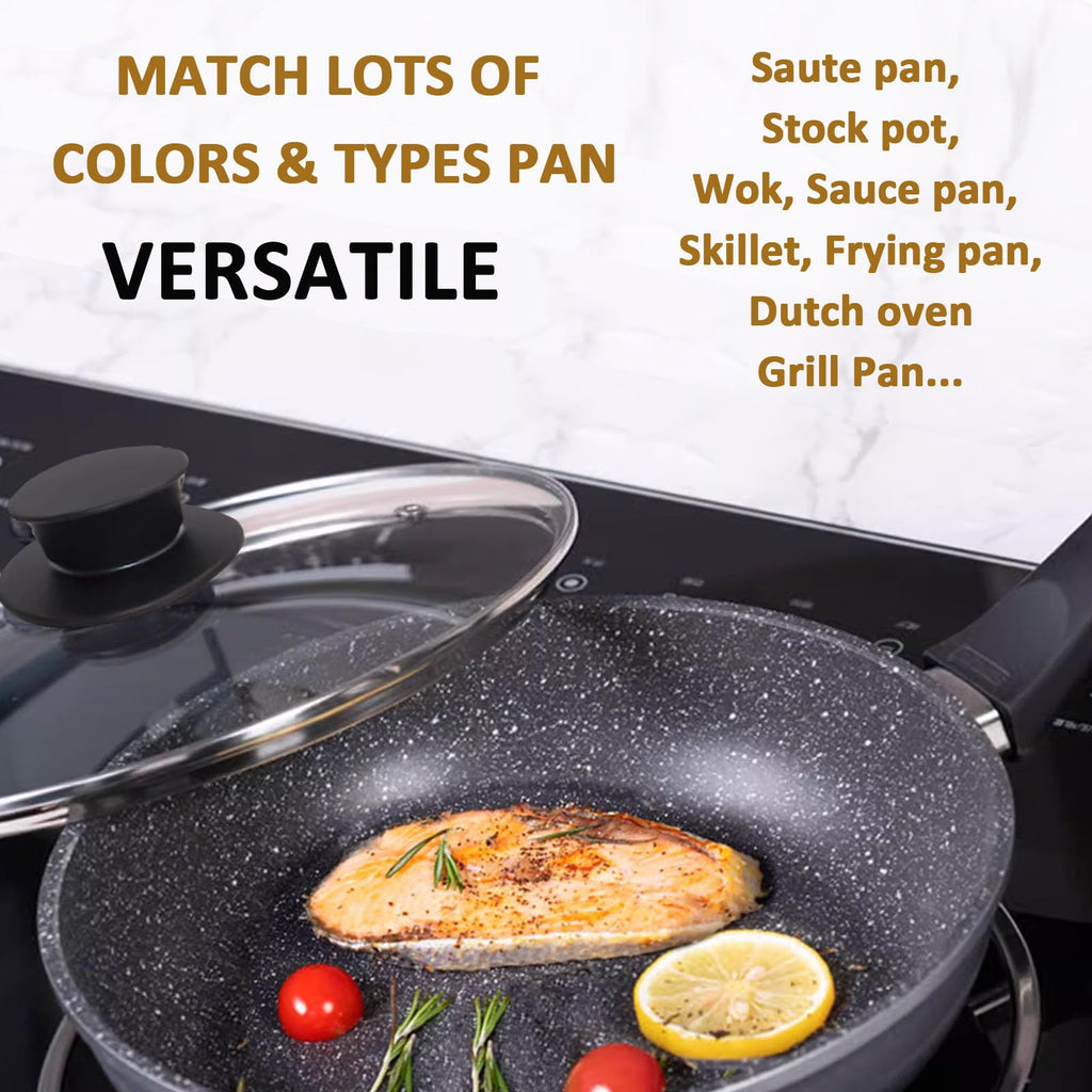Tempered Glass Lid with Heat Resistant Handle 10.25 In L91436