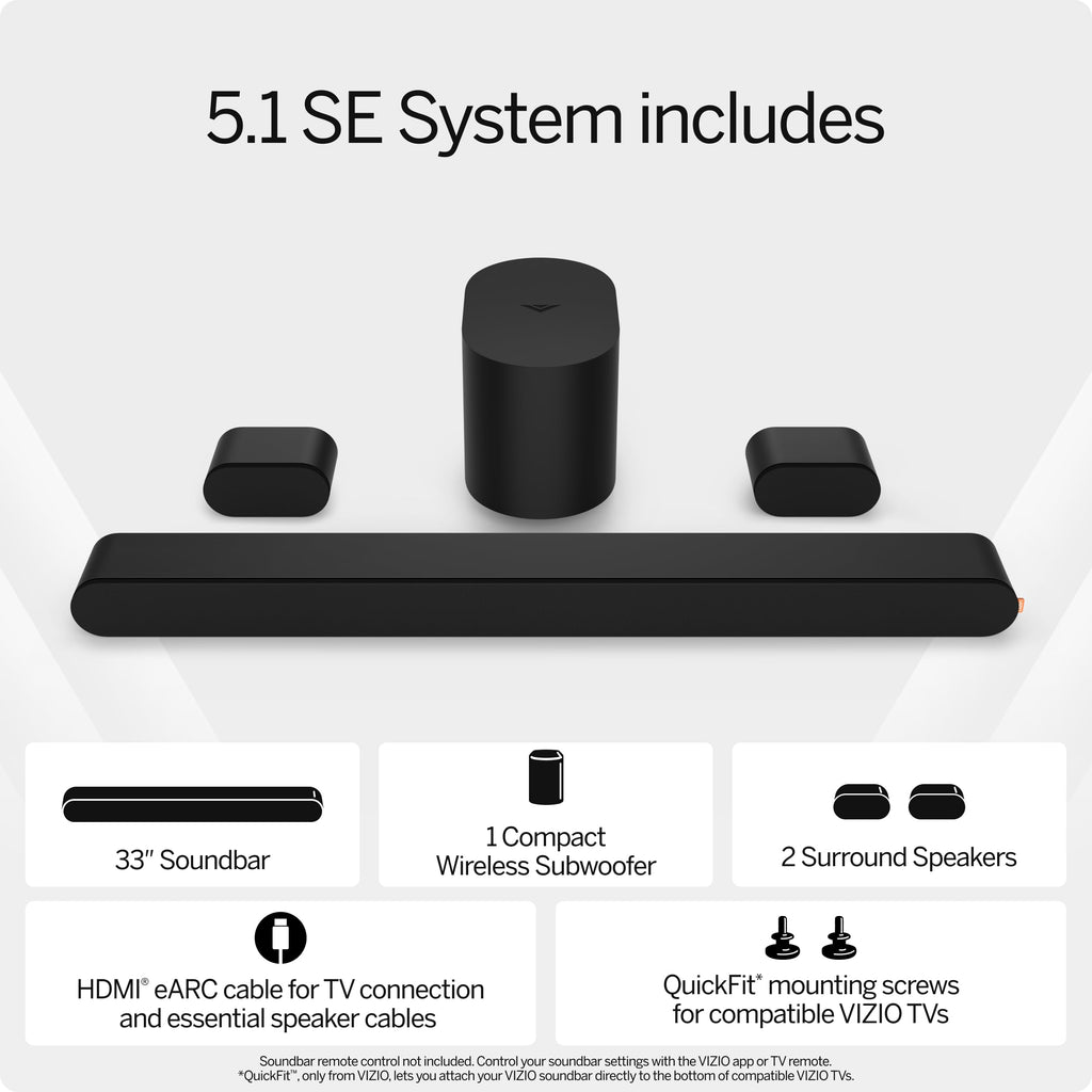 5.1 Soundbar with Wireless Subwoofer and Bluetooth D302