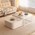 Brown Glass Coffee Table Set of 2 G192