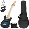 30" Blue Electric Guitar Beginner Kit with Amp and Bag A8365