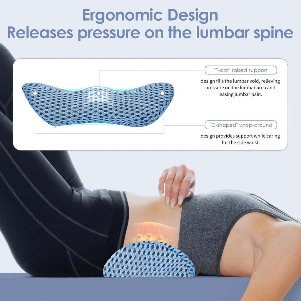 Blue Ergonomic Lumbar Support Pillow G558134