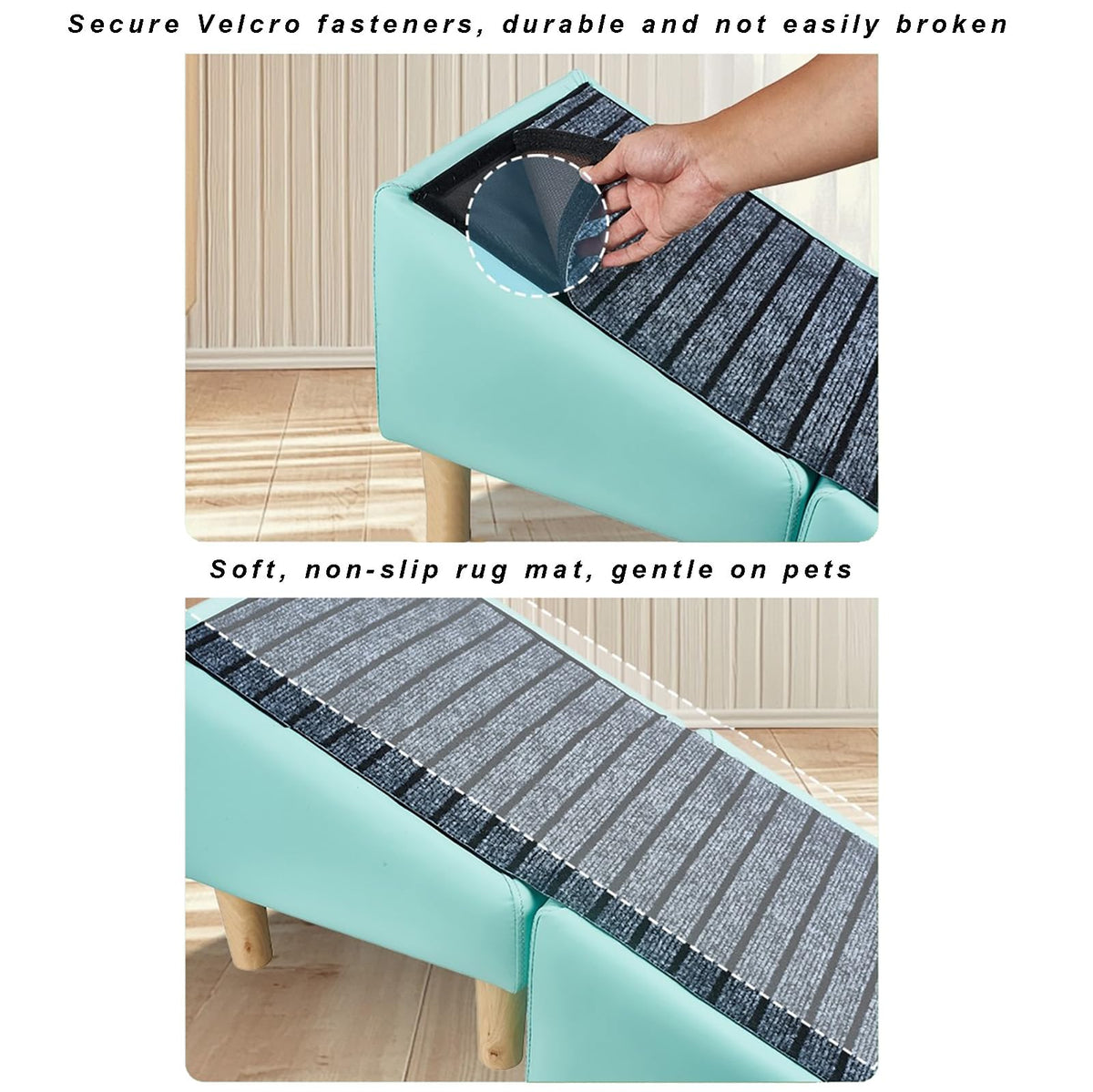 Foldable Non-Slip Pet Stairs and Ramp B68680